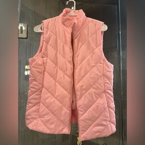 Michael Kors Quilted Pink Sleeveless Puffer Vest